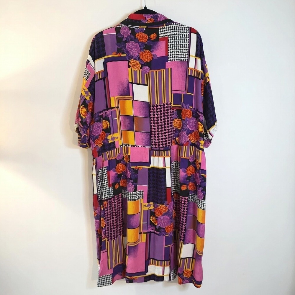 Freestyle Vintage Patchwork Floral Houndstooth Mi… - image 2